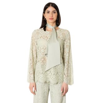 D.exterior Dames, Blouses & Shirts, Groen, Maat: S Katoen