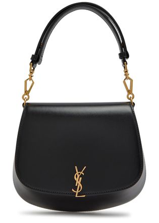 Saint Laurent Voltaire Mini Leather top Handle bag - Black - One Size