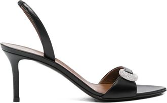 Giuseppe Zanotti 70 mm Harissa slingback sandalen verfraaid met kristallen - Zwart