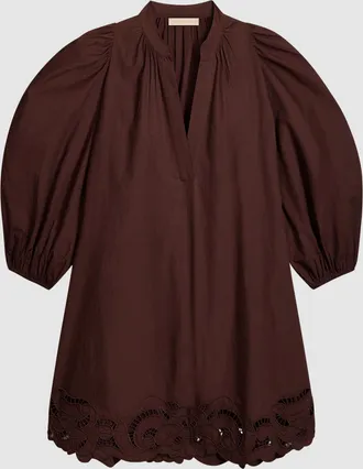 Vanessa Bruno Robe Courte Hamanda Chocolat