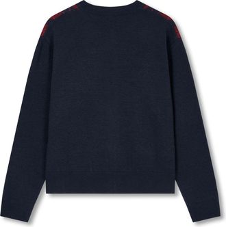 STUDIO TOMBOY argyle-pattern round-neck cardigan - women - Fabric/Nylon/Acrylic - OS - Red