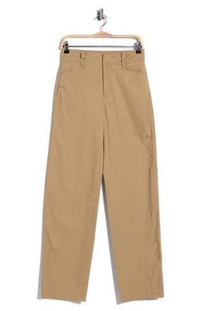 Vince High Waisted Stretch Cotton Pants in Brulee at Nordstrom Rack, Size 14