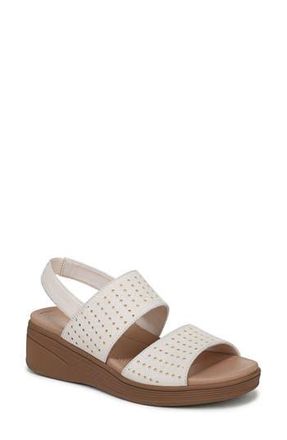 Life Stride Festive Slingback Platform Wedge Sandal - Wide Width Available in Eggnog at Nordstrom Rack, Size 8.5