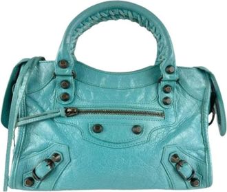 Balenciaga Pre-owned Handbags, female, Blue, Size: ONE SIZE Pre-owned Vintage Shoulder Bag