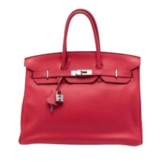 Herm&egrave;s Pre-owned Birkin 35 - Dames - Pre-owned - Rood - Maat: ONE Size Leer