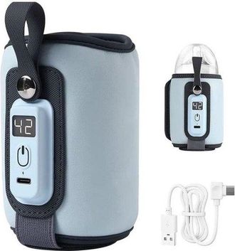 OEM Calientabiberones Port&aacute;til - Control Inteligente De Temperatura, Rango De Temperatura 38-52&deg; - Azul
