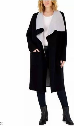 Elie Tahari Colorblock Sweater In Black/carbon Heather