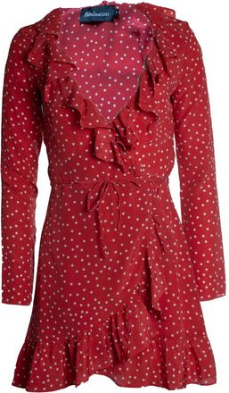 R&eacute;alisation star wrapped ruffle dress