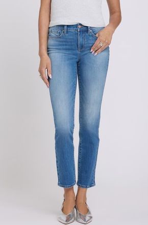 NYDJ Sheri Ankle Crop Slim Leg Jeans in Pacifica at Nordstrom, Size 14