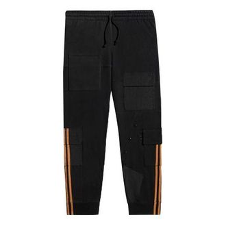 adidas originals x Ivy Park Crossover Cargo Sweatpants Couple Style Black H38828