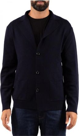 Daniele Fiesoli Giacca - Heren - Vesten - Blauw - XL - Truien & Vesten
