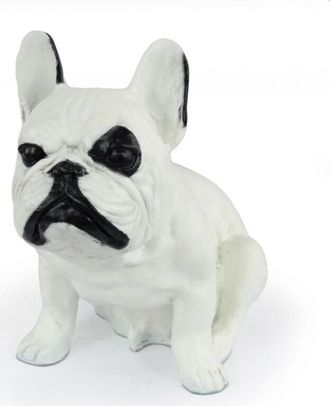 OEM Bulldog Franc&eacute;s Ii - Estatuilla De Perro, Perro Sentado En El Escritorio, Decoraci&oacute;n Para La Sala De Estar De Un Amante De Los Perros De Art-dog