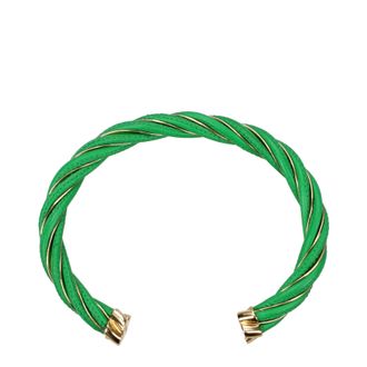 Bottega Veneta Damens Armb&auml;nder Gr&uuml;n/Gold Leder