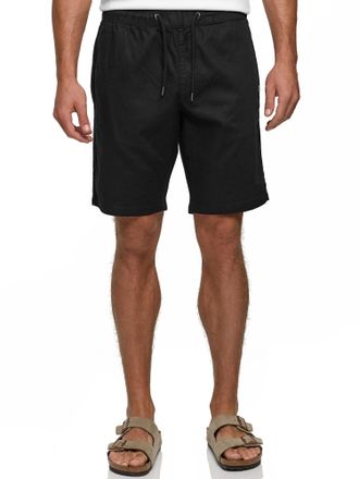 Indicode Shorts INDICODE INMelaton Shorts, Herren, Gr. XXL, N-Gr, jet schwarz, Web, Obermaterial: 100% Baumwolle, unifarben, regular fit, Hosen Shorts