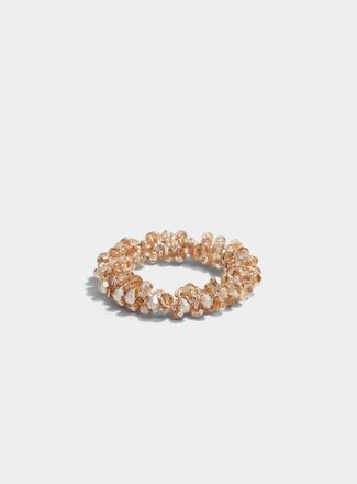 Simons Womens Faceted stone hair tie