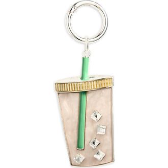 Chelsea28 Iced Coffee Bag Charm in Brown Multi- Gold at Nordstrom