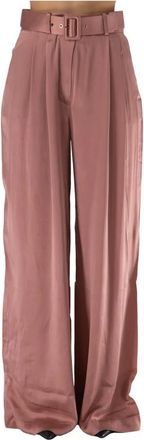 Zimmermann Broeken, Dames, Roze, M, Zijden Geplooide Broek