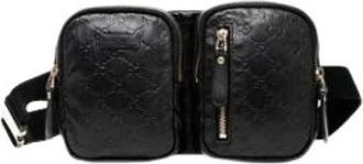 Gucci Pre-owned Belt Bags, female, Black, Size: ONE SIZE Pre-owned Leather Belt Bag