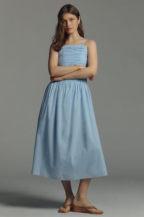 Nobody's Child Talia Square-Neck Midi Dress