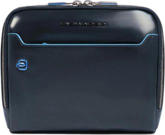 Piquadro Blue Square Crossbody Tas - Dames - Schoudertassen - Blauw - ONE Size - Katoen - Tassen