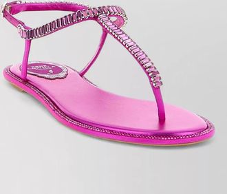 Rene Caovilla silk sandals