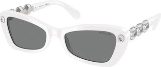 Swarovski SK6033 105087 Womens Sunglasses White Size 54