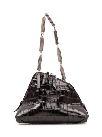 The Attico Black La Scala Mini Clutch