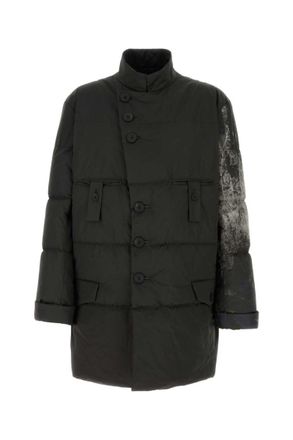 Yohji Yamamoto Black Mock Collar Jacket
