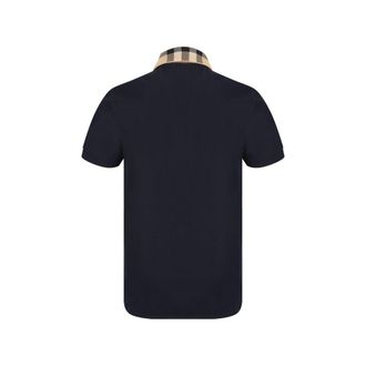 Burberry Mens Blue Cotton Polo Shirt