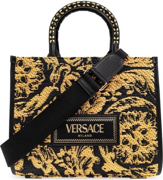 Versace Borsa tote Barocco Athena piccola - Nero