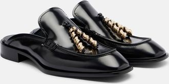 Loewe Embellished leather mules