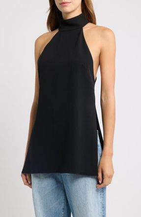 Reformation Niva High Neck Top in Black at Nordstrom, Size 12