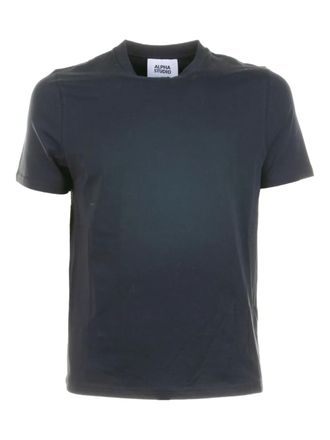 Alpha Studio crew-neck T-shirt - Blue