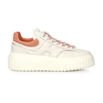 Hogan Sneakers, female, Beige, Size: 8 1/2 US H-Stripes Sneakers