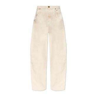 Willy Chavarria Loose-fit Jeans, female, Beige, Size: W28 Bad Girl Jeans