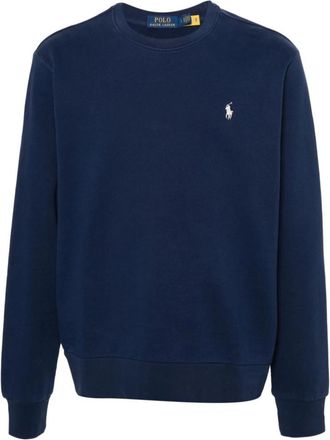 Ralph Lauren Loopback Fleece Sweatshirt - Heren - Sweatshirts - Blauw - XL - Katoen - Hoodies & sweatvesten