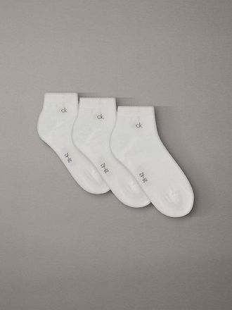 Calvin Klein 3-pack enkelsokken van zachte katoenstretch