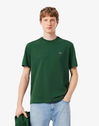 Lacoste Mens Lacoste Mens Classic Fit Cotton Jersey T-Shirt - Green 132 - Size: 40