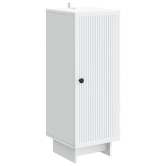 vidaXL Aparador Blanco 33 X 34,5 X 90 Cm Madera De Ingenier&iacute;a Vidaxl