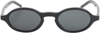 Saint Laurent Sunglasses, female, Black, Size: ONE SIZE Oval SL M161 Sunglasses