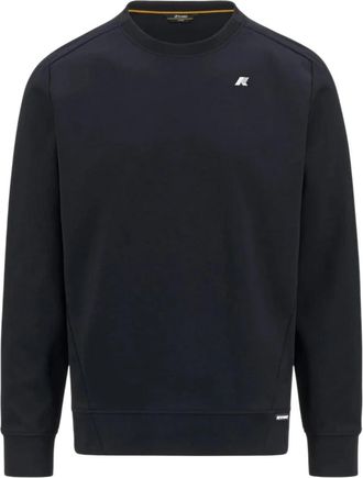 K-Way Hoodie van katoenmix - Heren - Sweatshirts - Blauw - L - Katoen - Hoodies & sweatvesten