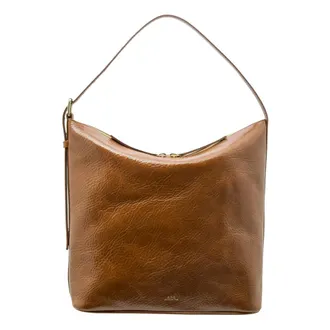 A.P.C. Shoulder Bags, female, Brown, Size: ONE SIZE Elegant Coffee Leather Bag Vera