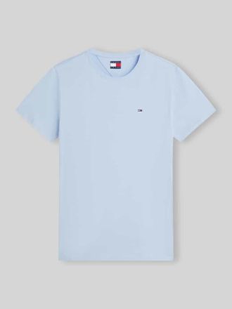 Tommy Jeans Regular Fit T-Shirt aus reiner Baumwolle in Hellblau, Gr&ouml;&szlig;e XXL