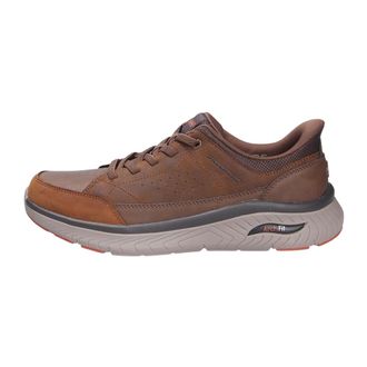 Skechers Heren, Schoenen, Bruin, Maat: 45 EU Leer