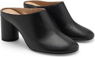Mango Leather Clog in Black at Nordstrom, Size 36