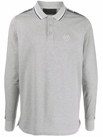Philipp Plein Poloshirt met geborduurd logo - Grijs