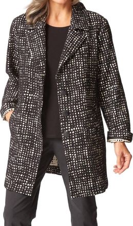 Habitat Autumn Check Paris Car Coat In Black