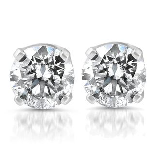 Pompeii3 1/4ct Diamond Stud Earrings 14K White Gold