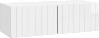 vidaXL Mueble De Tv De Pared 98 X 41 X 30 Cm Blanco Brillante Vidaxl