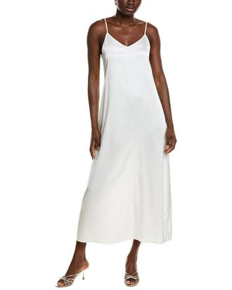 POINT Point Satin Slip Dress